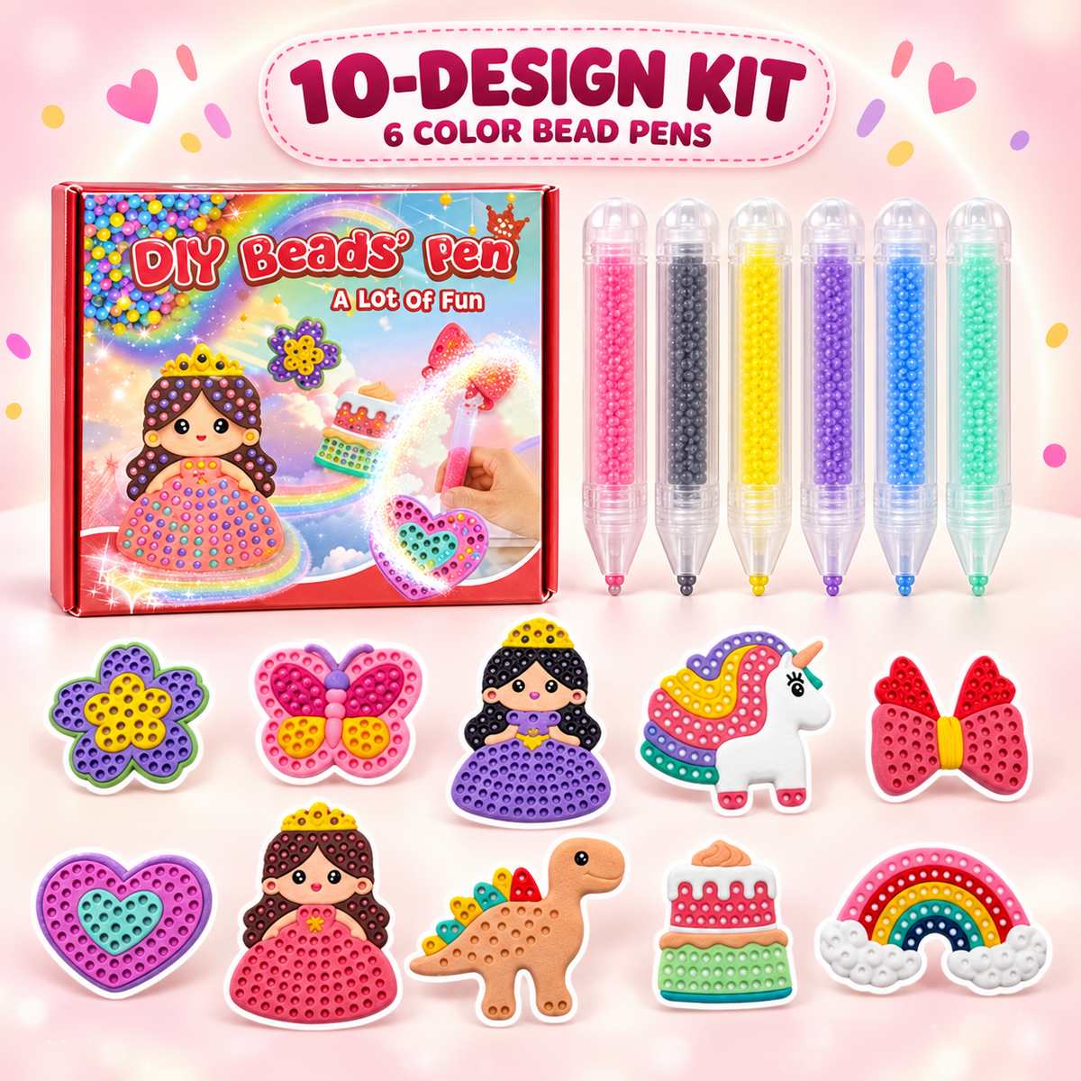 ๐ DIY Reusable Bead Art Kit for Kids