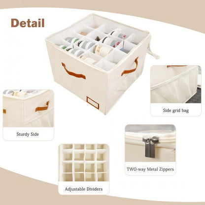 👟Shoe Organizer for Closet, Fabric Shoe Storage Boxes with Clear Cover, Storage, Foldable Space-saving Storage Container Bins🔥