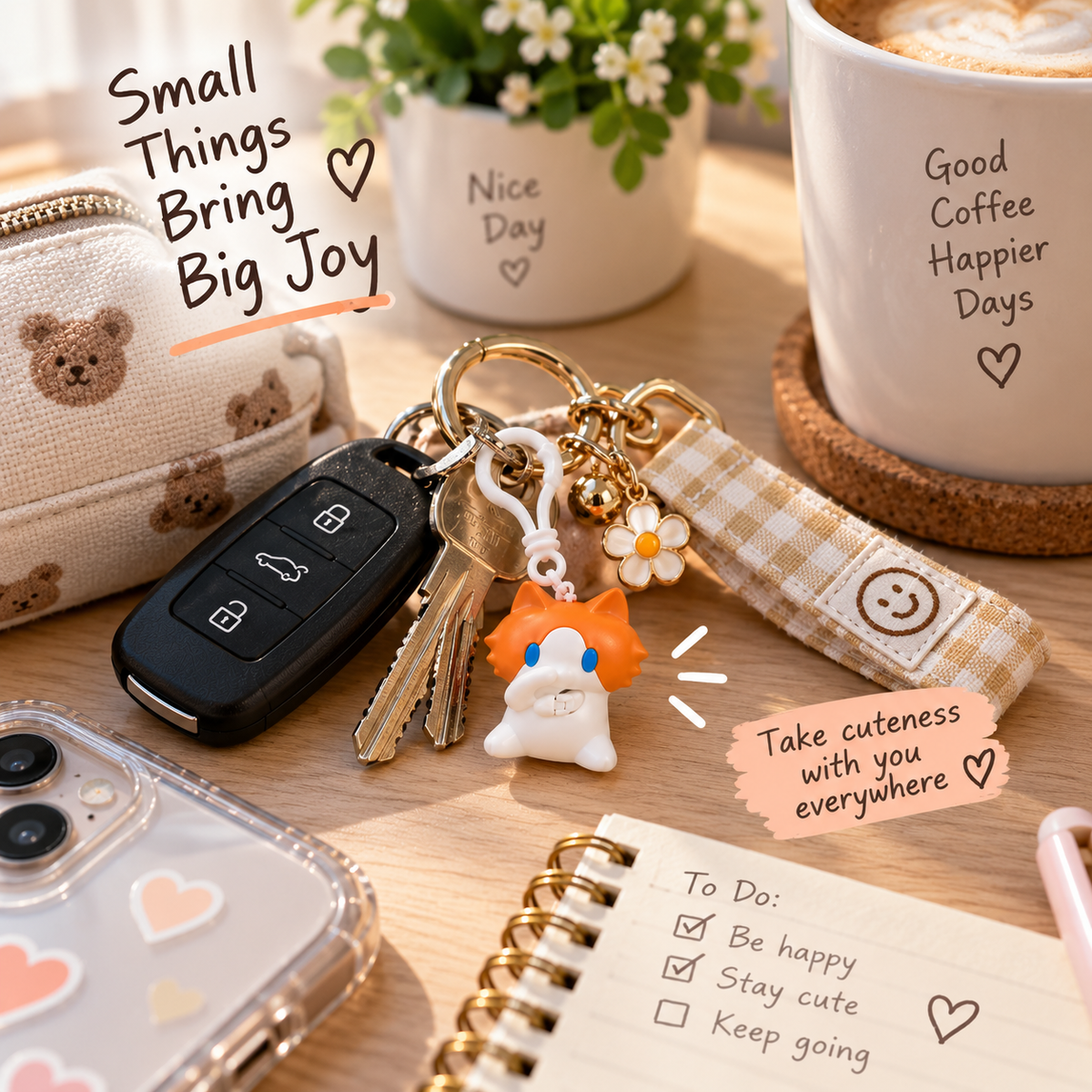 🐱Pull-String Cat Keychain Toy – Funny Bag Charm & Gift for Cat Lovers
