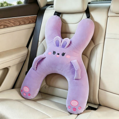 🐷 Kids Car Travel Hug Pillow – Soft H-Shaped Nap Companion for Road Trips 🚗💤