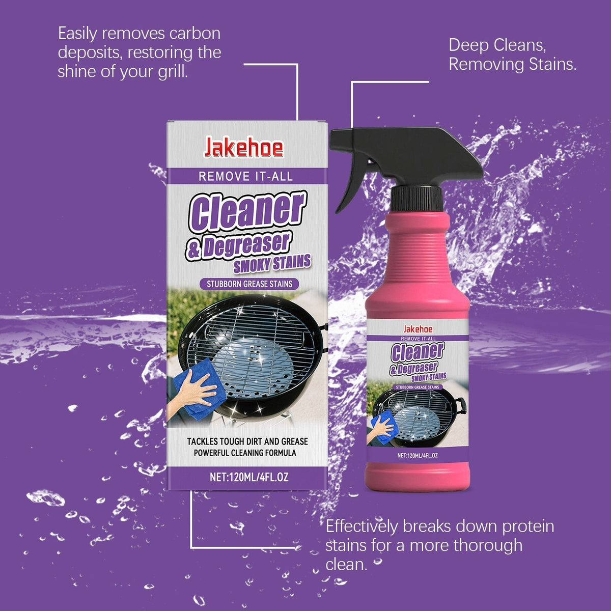 🧼Fast-Acting Heavy-Duty Grill Degreaser Spray🍖