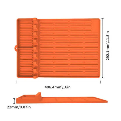 🌞Summer Sale 50% OFF🔥Silicone Grill Tools Mat with Drip Pad